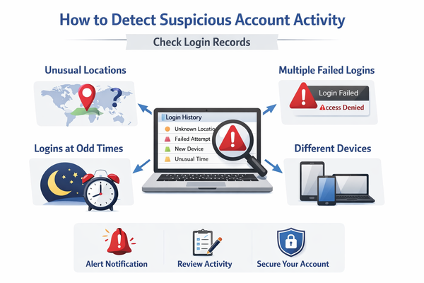 로그인 기록으로 계정 이상 징후 확인하는 방법 구조 설명 이미지