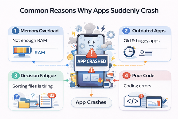 앱이 갑자기 종료되는 이유 구조 설명 이미지