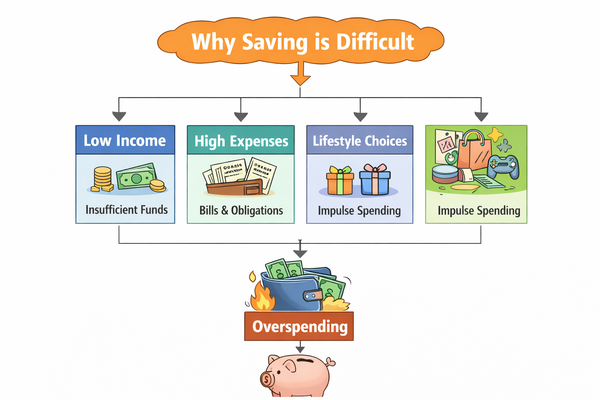 저축이 안되는 구조를 설명한 이미지